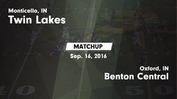 Matchup: Twin Lakes vs. Benton Central  2016