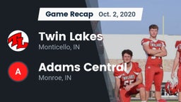 Recap: Twin Lakes  vs. Adams Central  2020