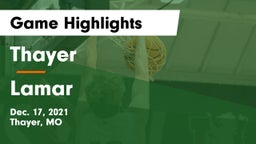 Thayer  vs Lamar  Game Highlights - Dec. 17, 2021
