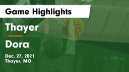 Thayer  vs Dora  Game Highlights - Dec. 27, 2021