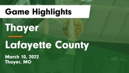 Thayer  vs Lafayette County  Game Highlights - March 10, 2022