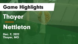 Thayer  vs Nettleton  Game Highlights - Dec. 9, 2022
