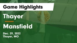 Thayer  vs Mansfield  Game Highlights - Dec. 29, 2022