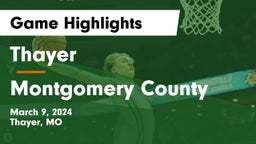 Thayer  vs Montgomery County Game Highlights - March 9, 2024