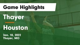 Thayer  vs Houston  Game Highlights - Jan. 10, 2022