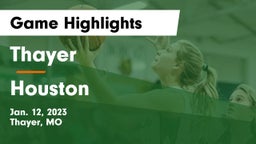 Thayer  vs Houston  Game Highlights - Jan. 12, 2023
