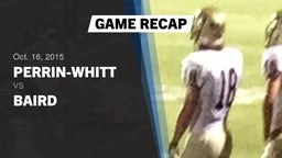 Recap: Perrin-Whitt  vs. Baird 2015