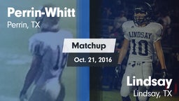 Matchup: Perrin-Whitt vs. Lindsay  2016
