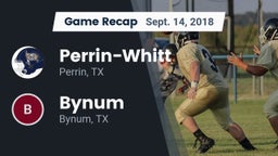 Recap: Perrin-Whitt  vs. Bynum  2018