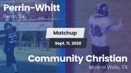 Matchup: Perrin-Whitt vs. Community Christian  2020