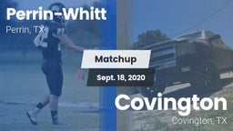 Matchup: Perrin-Whitt vs. Covington  2020