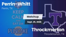 Matchup: Perrin-Whitt vs. Throckmorton  2020
