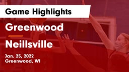 Greenwood  vs Neillsville  Game Highlights - Jan. 25, 2022