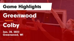 Greenwood  vs Colby  Game Highlights - Jan. 28, 2022