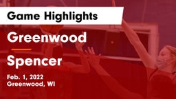 Greenwood  vs Spencer  Game Highlights - Feb. 1, 2022