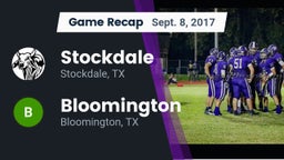 Recap: Stockdale  vs. Bloomington  2017