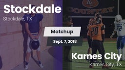 Matchup: Stockdale vs. Karnes City  2018