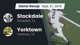 Recap: Stockdale  vs. Yorktown  2018