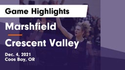 Marshfield  vs Crescent Valley  Game Highlights - Dec. 4, 2021