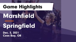 Marshfield  vs Springfield  Game Highlights - Dec. 3, 2021