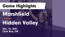 Marshfield  vs Hidden Valley  Game Highlights - Dec. 16, 2021