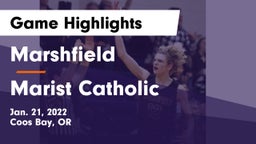Marshfield  vs Marist Catholic  Game Highlights - Jan. 21, 2022