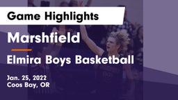Marshfield  vs Elmira Boys Basketball Game Highlights - Jan. 25, 2022