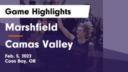 Marshfield  vs Camas Valley  Game Highlights - Feb. 5, 2022