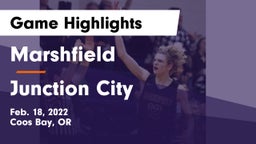 Marshfield  vs Junction City  Game Highlights - Feb. 18, 2022