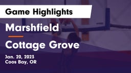 Marshfield  vs Cottage Grove  Game Highlights - Jan. 20, 2023