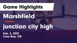 Marshfield  vs junction city high  Game Highlights - Feb. 3, 2023
