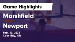 Marshfield  vs Newport  Game Highlights - Feb. 10, 2023