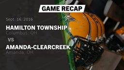 Recap: Hamilton Township  vs. Amanda-Clearcreek  2016