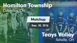 Matchup: Hamilton Township vs. Teays Valley  2016