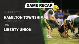 Recap: Hamilton Township  vs. liberty union  2016