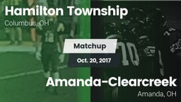 Matchup: Hamilton Township vs. Amanda-Clearcreek  2017