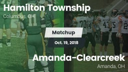 Matchup: Hamilton Township vs. Amanda-Clearcreek  2018