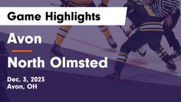 Avon  vs North Olmsted  Game Highlights - Dec. 3, 2023