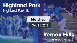 Matchup: Highland Park vs. Vernon Hills  2016