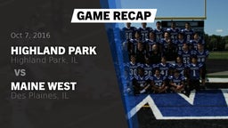 Recap: Highland Park  vs. Maine West  2016