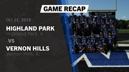 Recap: Highland Park  vs. Vernon Hills  2016