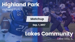 Matchup: Highland Park vs. Lakes Community  2017