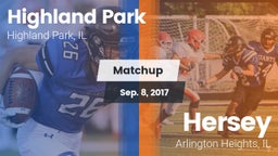 Matchup: Highland Park vs. Hersey  2017