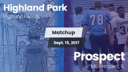 Matchup: Highland Park vs. Prospect  2017