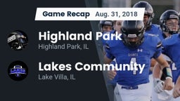 Recap: Highland Park  vs. Lakes Community  2018