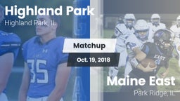 Matchup: Highland Park vs. Maine East  2018