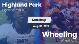 Matchup: Highland Park vs. Wheeling  2019