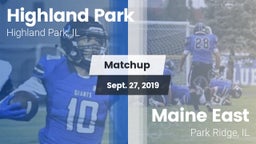 Matchup: Highland Park vs. Maine East  2019
