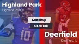 Matchup: Highland Park vs. Deerfield  2019