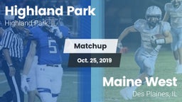 Matchup: Highland Park vs. Maine West  2019
